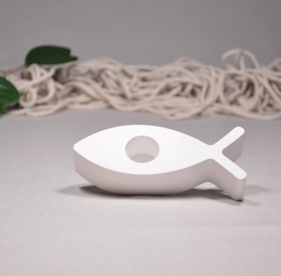 Stabkerzenhalter Fisch personalisiert