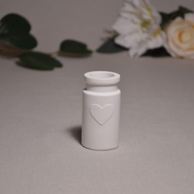 Kleine Trockenblumenvase Herz