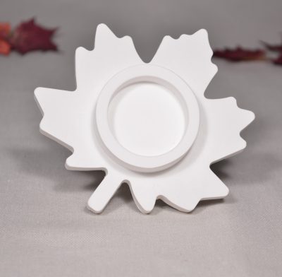 Herbst Teelichthalter  Ahornblatt