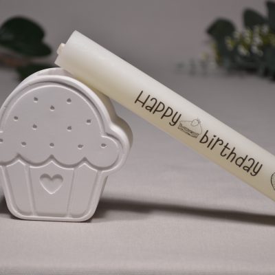 Cupcake Stabkerzenhalter Happy Birthday