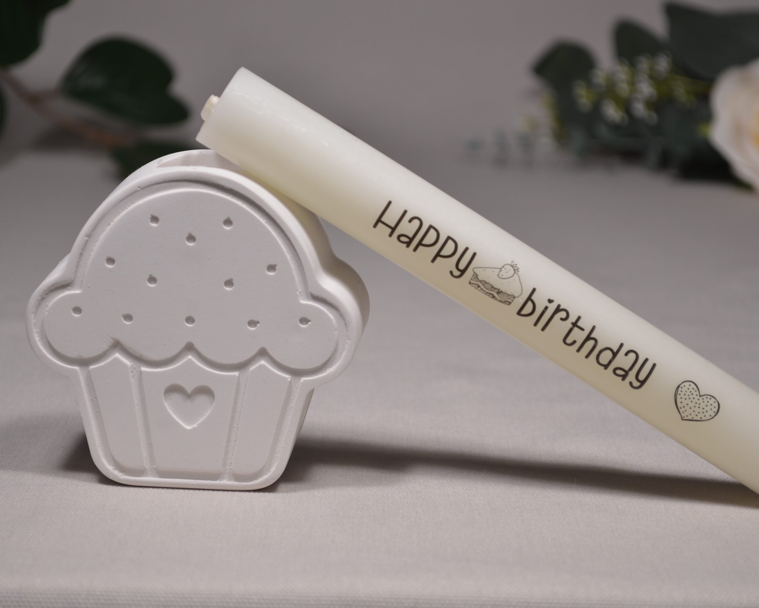 Cupcake Stabkerzenhalter Happy Birthday
