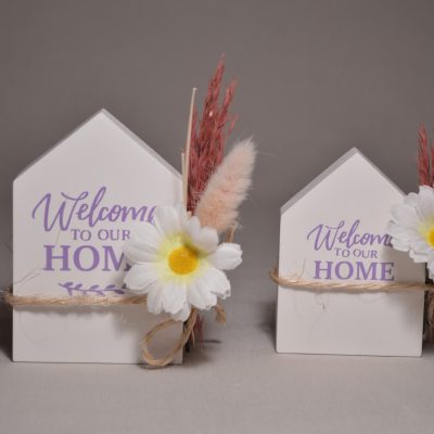2er Set Welcome to our Home