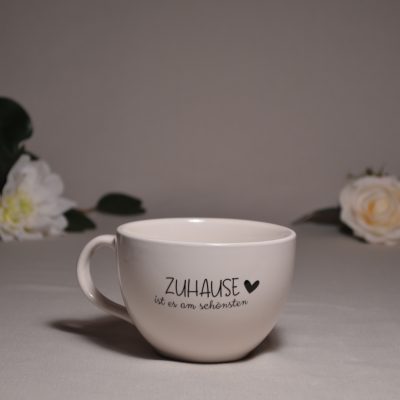 Große Tasse "Zuhause ist es am schönsten"
