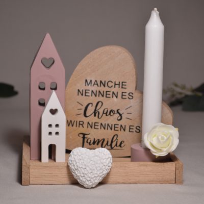 Gießkeramik Deko-Set "Familie"