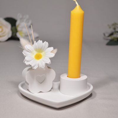 Kleines Geschenkset mit Stabkerzenhalter personalisiert