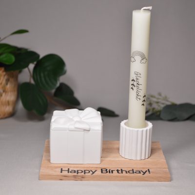 Set mit Geschenkdose Happy Birthday