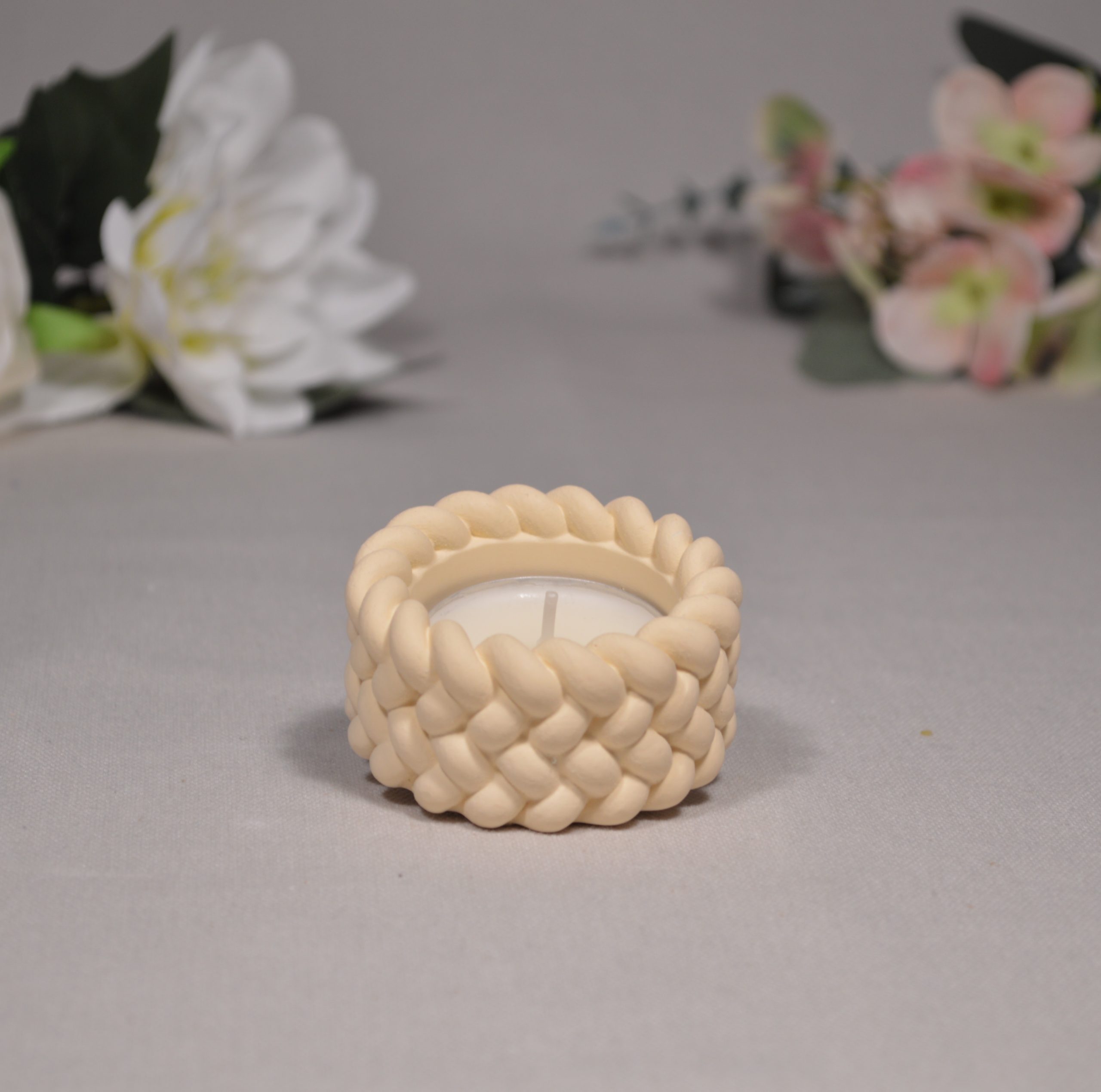 Gießkeramik Handmade Teelichthalter Kerzenhalter Tischdeko Einweihungsgeschenk Geschenk