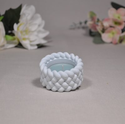 Gießkeramik Handmade Teelichthalter Kerzenhalter Tischdeko Einweihungsgeschenk Geschenk