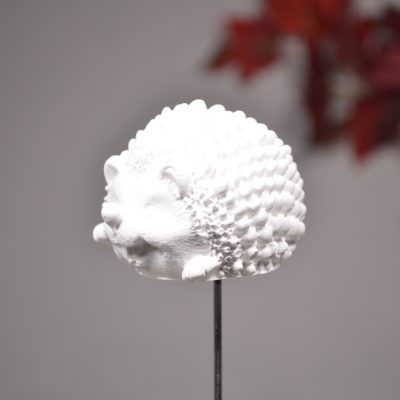 Gießkeramik Handmade Blumenstecker Igel Herbst
