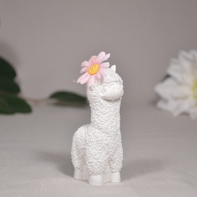 Deko Lama mit Blume