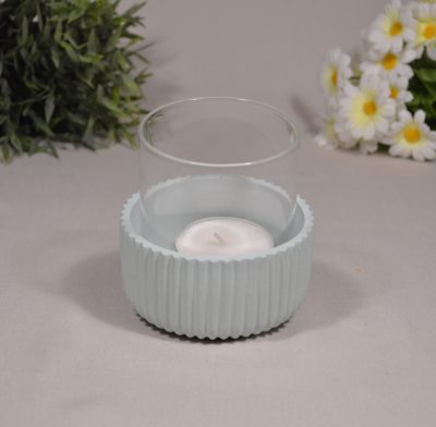 Gießkeramik Handmade Tischdeko Geschenk Kerzenhalter