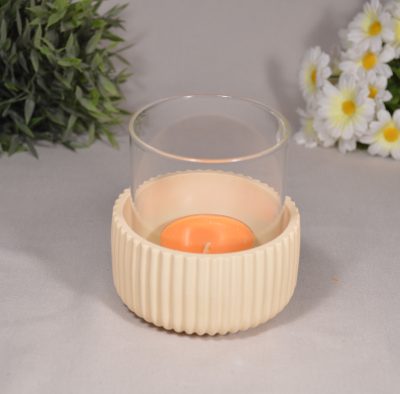 Gießkeramik Handmade Tischdeko Geschenk Kerzenhalter
