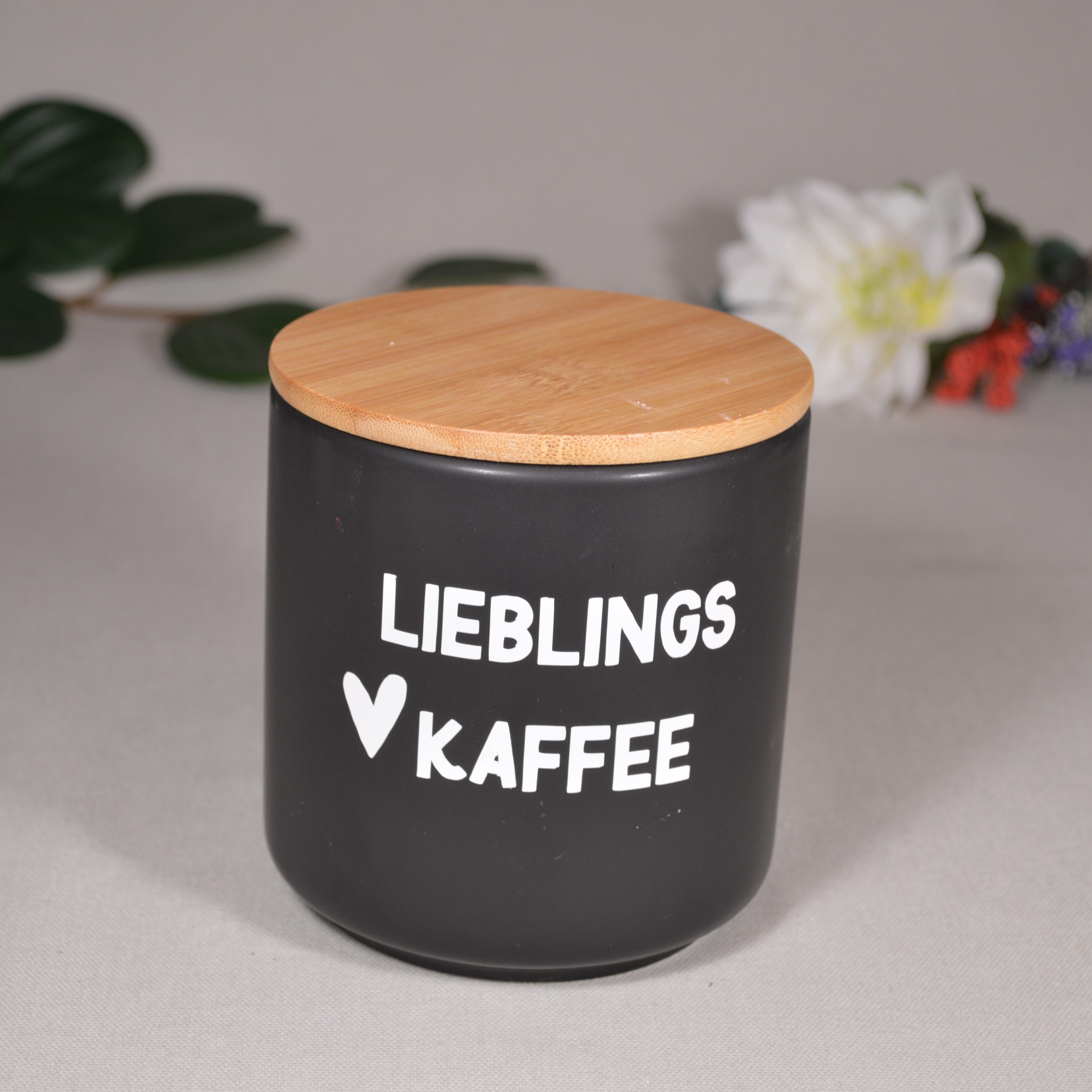 Vorratsdose beschriftet