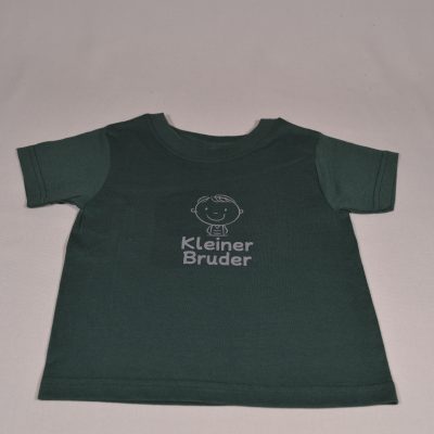 Jungen T-Shirt 1-2 Jahre grün "Kleiner Bruder"