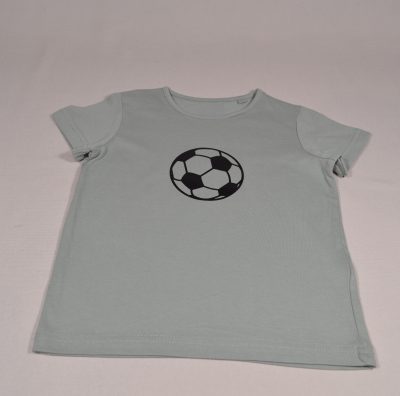 Jungen T-Shirt Fussball olivegrün Gr.122 personalisiert