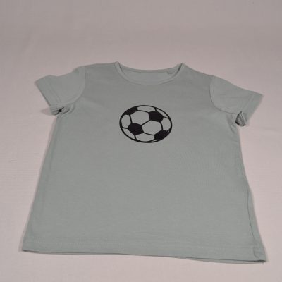 Jungen T-Shirt Fussball olivegrün Gr.122 personalisiert