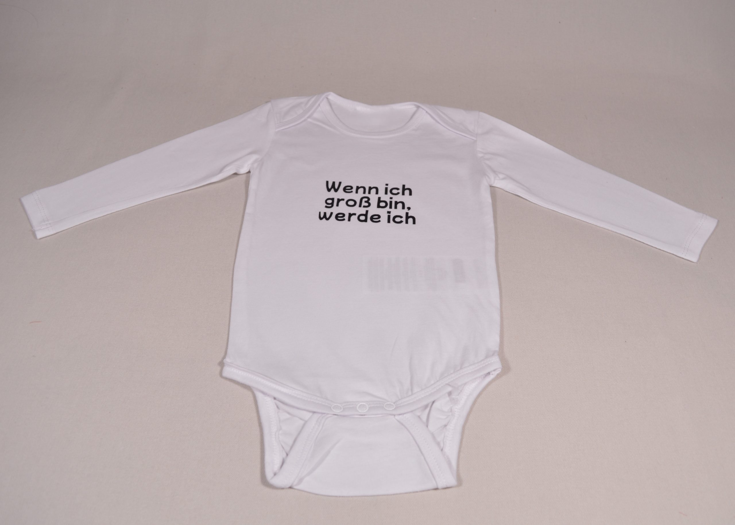 Babybody langarm Spruch personalisiert