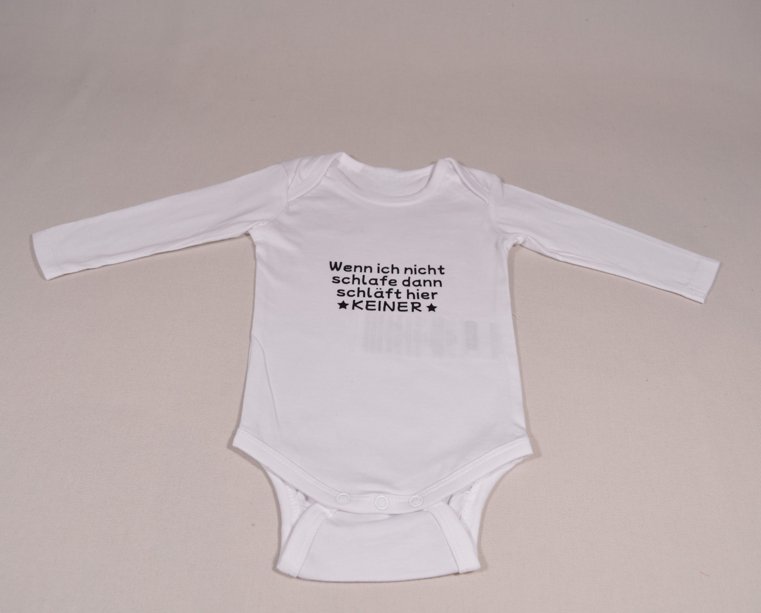 Baby Body langarm Spruch personalisiert