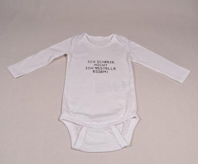 Baby Body langarm Spruch personalisiert