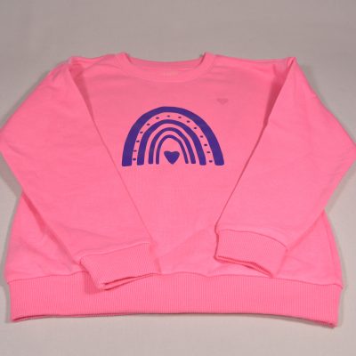 Mädchen Sweatshirt warm gefüttert Gr. 122/128 personalisiert