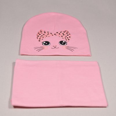 Mädchenset Mütze und Loopschal personalisiert