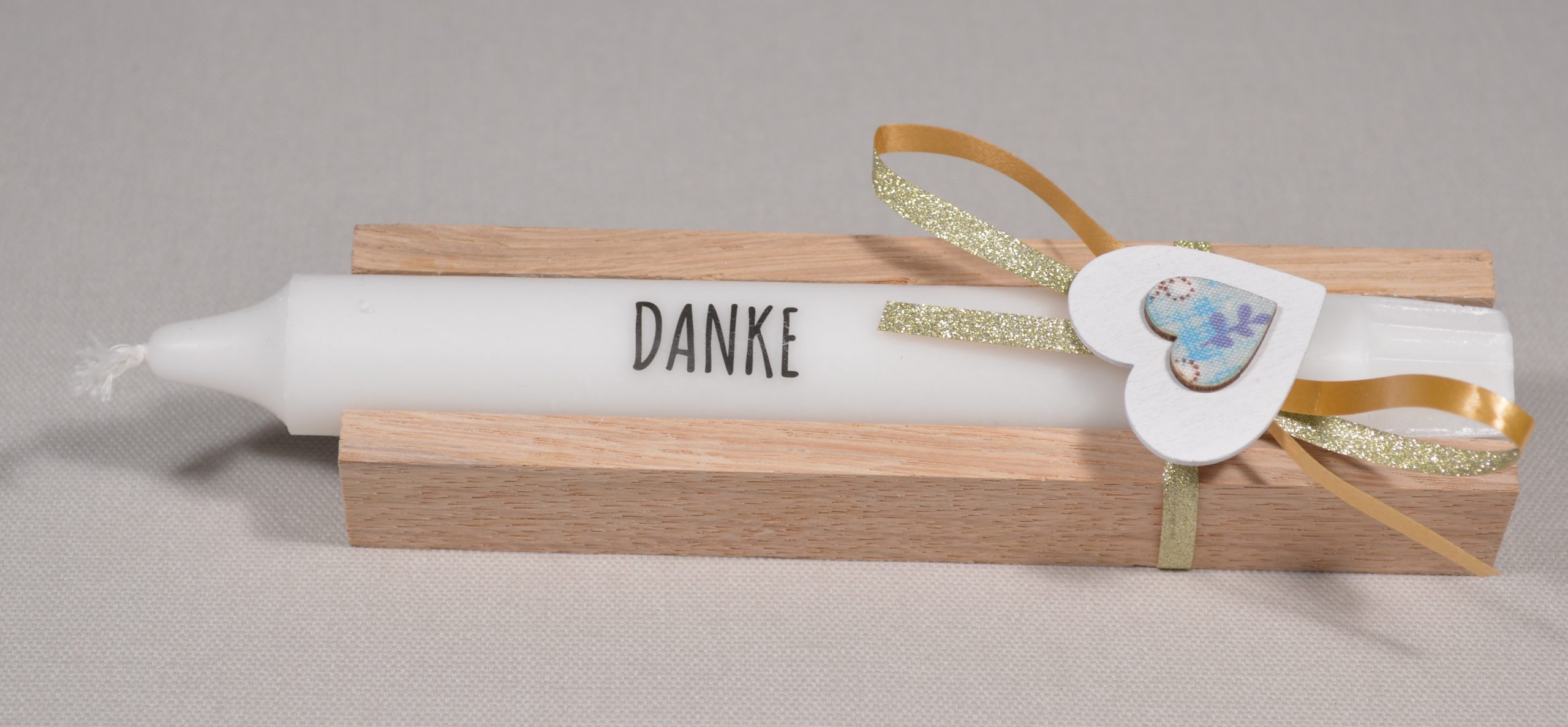 Geschenk Handmade Stabkerze
